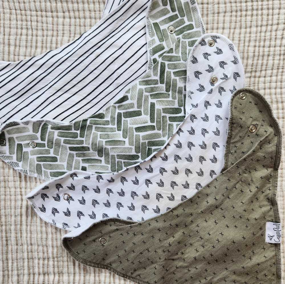 Copper Pearl Alta Baby Bandana Bibs